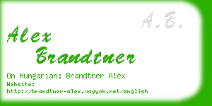 alex brandtner business card
